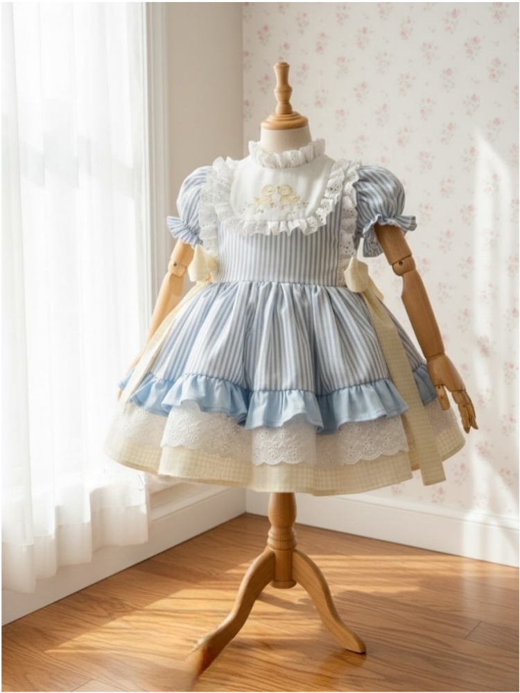 Photography Duck - 0-12 Yıl Kızlar Yaz Moda Mavi