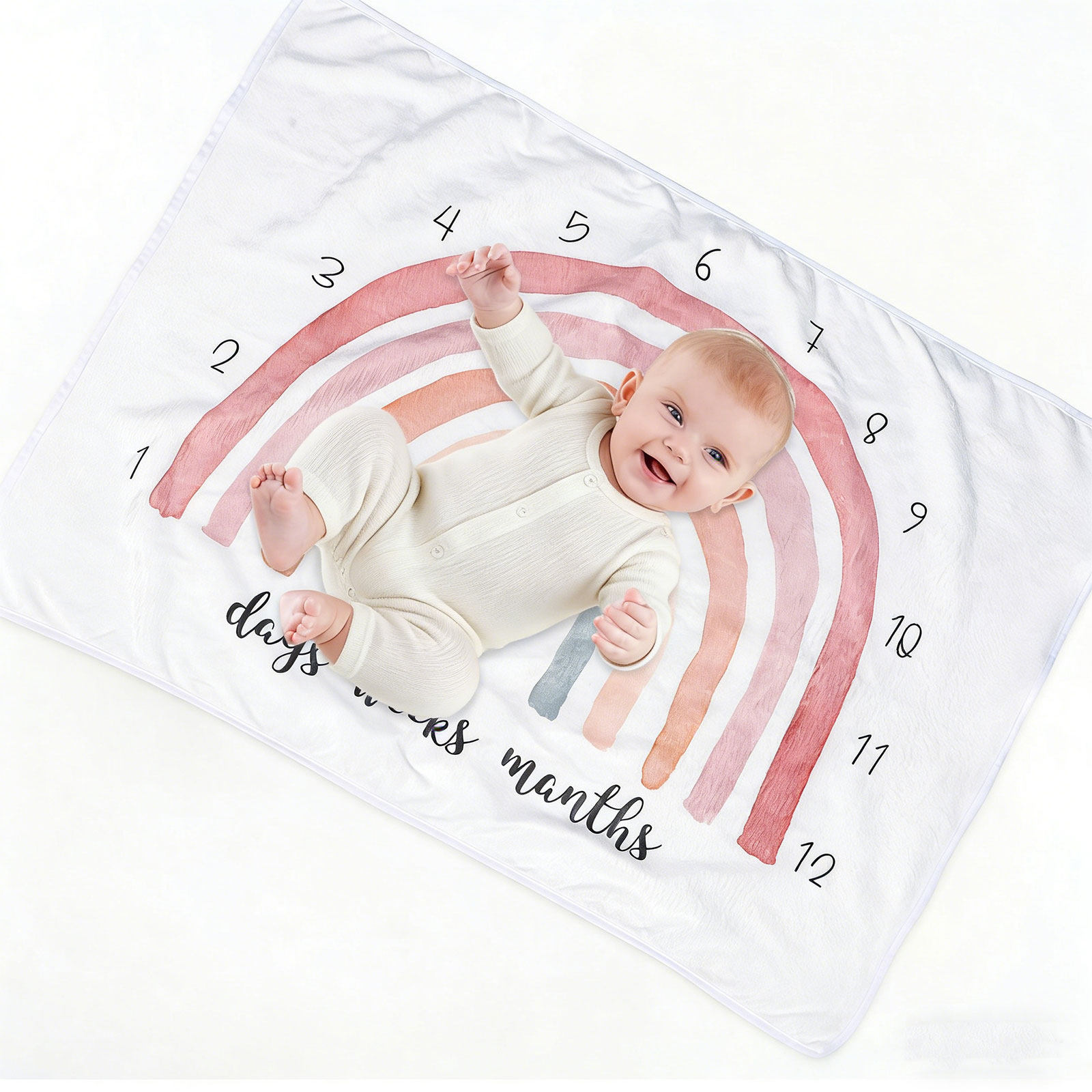 Gökkuşağı Flanel Bebek Battani - Photography Background incelemesi ve fiyatı